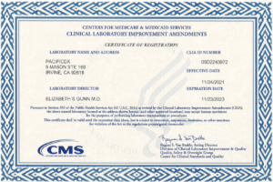 CLIA Certification